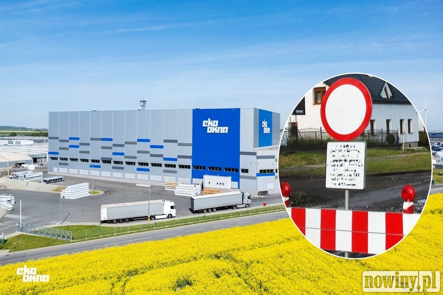 Droga w rejonie Eko-Okien zostanie zamknięta. Od poniedziałku objazd przez DW 417 i DW 416