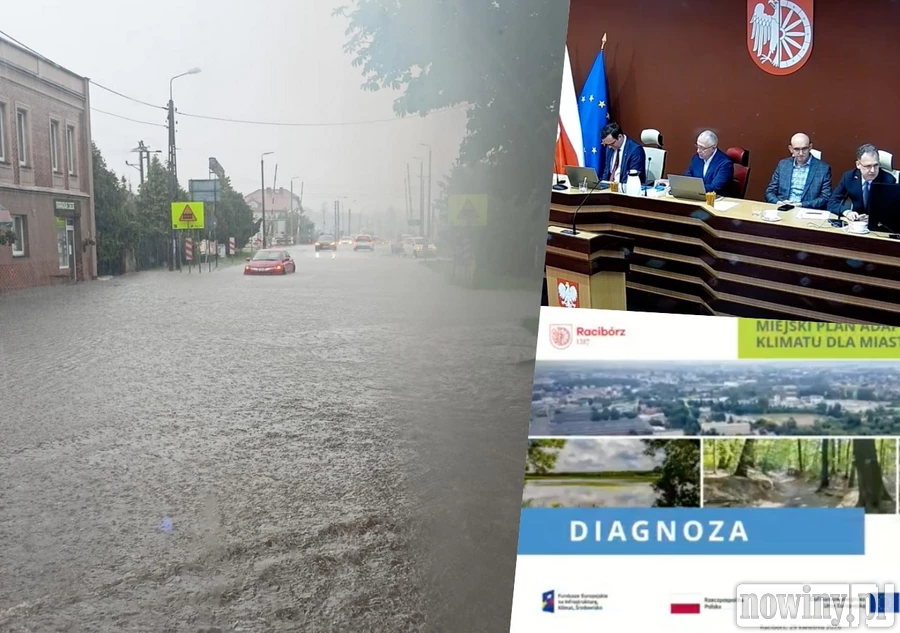 Intensywne deszcze i Miejska Wyspa Ciepła to zagrożenia klimatyczne dla Raciborza według Miejskiego Planu Adaptacji (MPA)