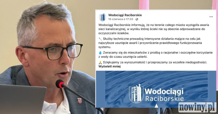 Dariusz Polowy i radni Silnego Raciborza pytają czy Raciborzanie są bezpieczni przy awarii z odprowadzaniem ścieków