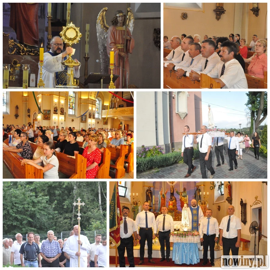 Uroczystości fatimskie w Zawadzie. Figurę nieśli rolnicy [ZDJĘCIA]