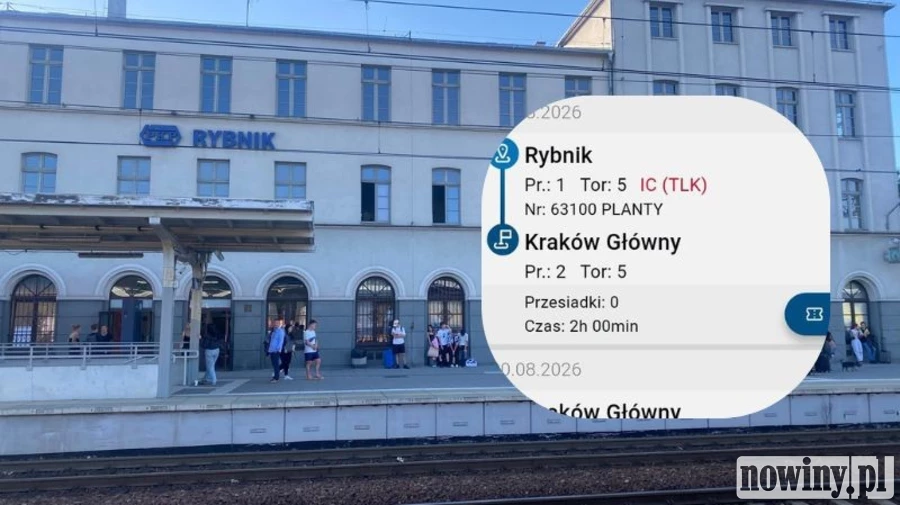 Rybnik odzyska bezpośredni pociąg do Krakowa Głównego. TLK Planty pojedzie od 30 sierpnia