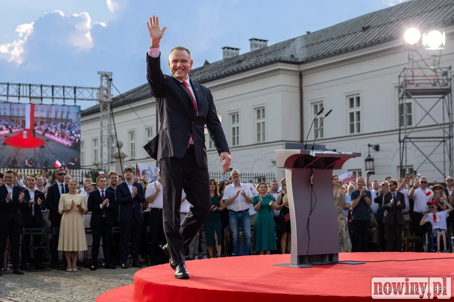 Rok prezydentury Karola Nawrockiego. Wspomniał o wizycie w Kornowacu i piekarni państwa Krzemień