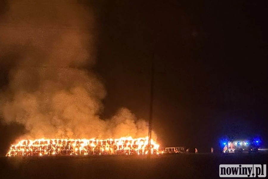 „Jesteśmy zdruzgotani”. To właśnie gospodarstwo Truskawki Potaczek straciło słomę w pożarze na Ocicach