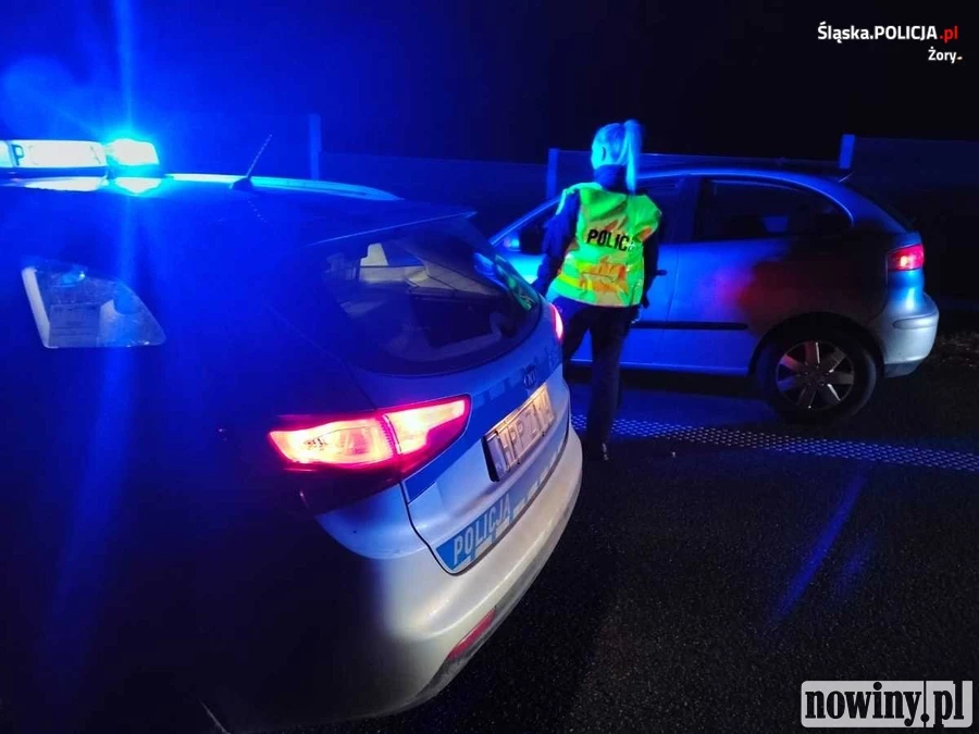 Strzały podczas zatrzymania w Żorach. Mężczyzna potrącił policjanta