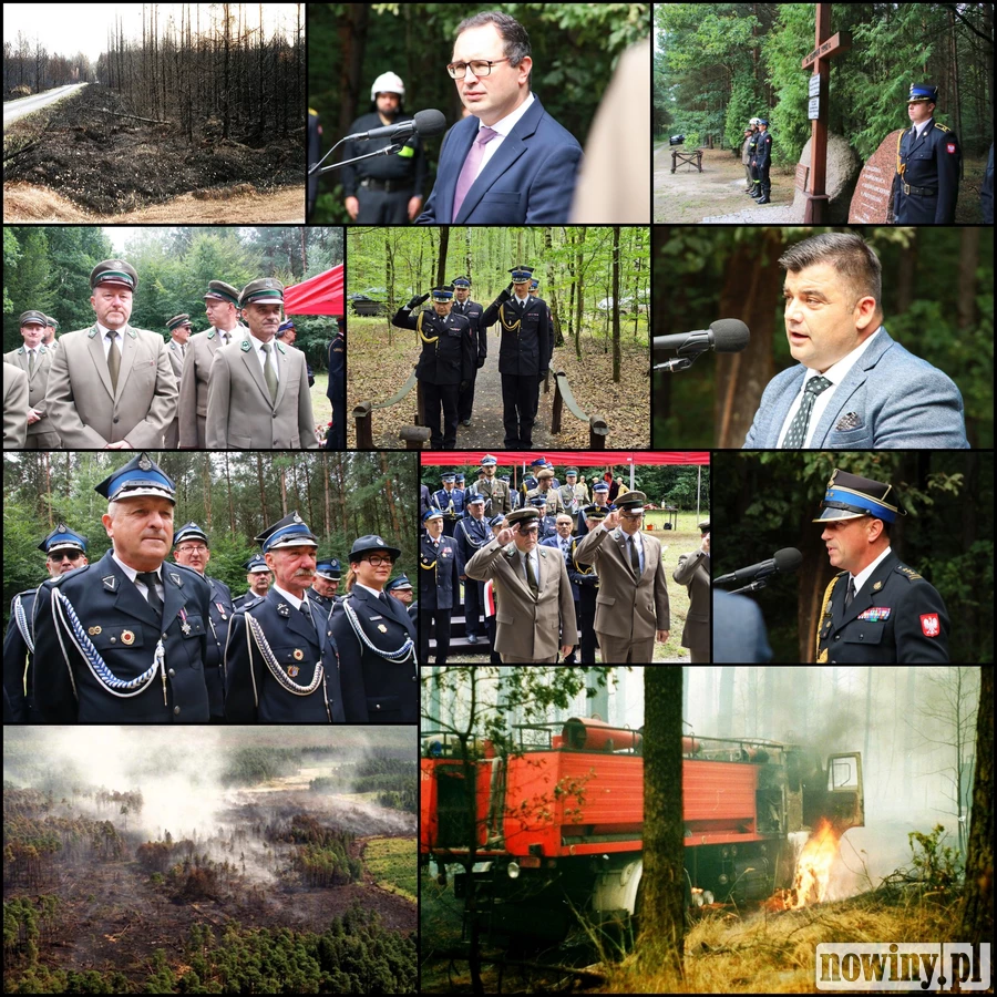 34 lata od wielkiego pożaru w Kuźni Raciborskiej. Tysiące ludzi walczyły z ogniem, który strawił 9062 hektary lasu [ZDJĘCIA]