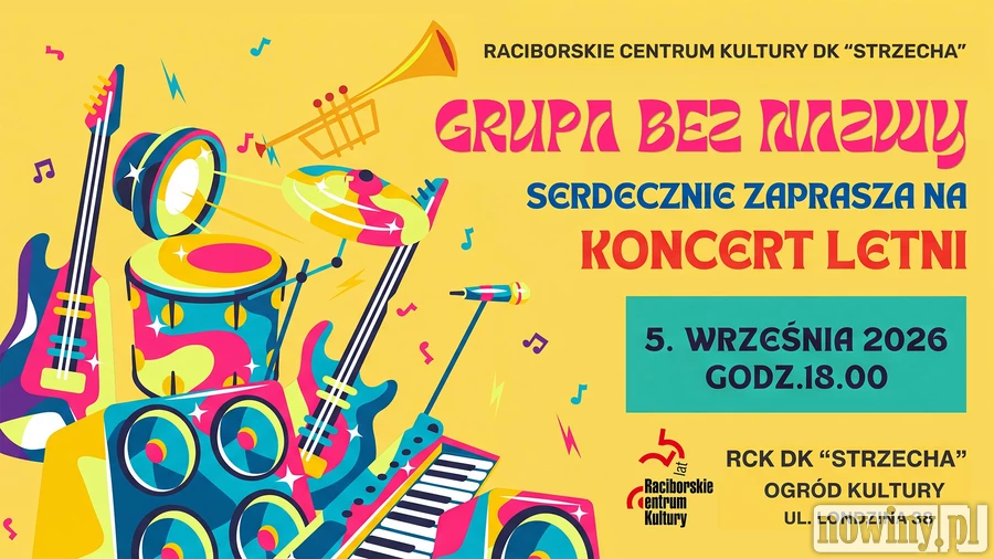 GRUPA BEZ NAZWY – koncert w Ogrodzie Strzechy już w najbliższą sobotę 5 września