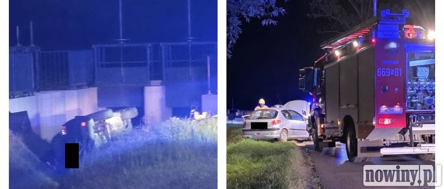 Wypadek pomiędzy Syrynią a Bukowem. Dwie osoby poszkodowane