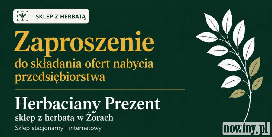  Znany sklep z herbatą w Żorach szuka nowego właściciela
