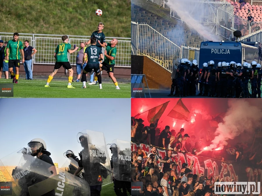 Zadyma na trybunach w Jastrzębiu. Po przerwie ROW strzelił dwa gole, ale emocje były nie tylko na boisku [ZDJĘCIA]