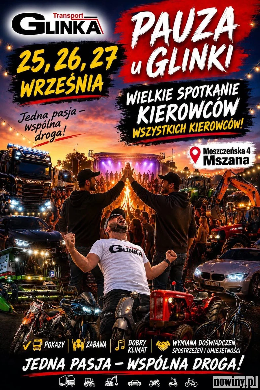 „Pauza u Glinki” – trzydniowe święto kierowców i motoryzacji już 25–27 września!