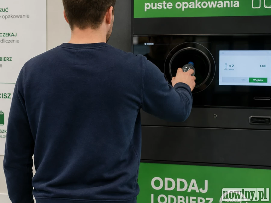 Wrzucił do butelkomatu kilkadziesiąt butelek. Cieszy się, bo "zarobił" na piwa...