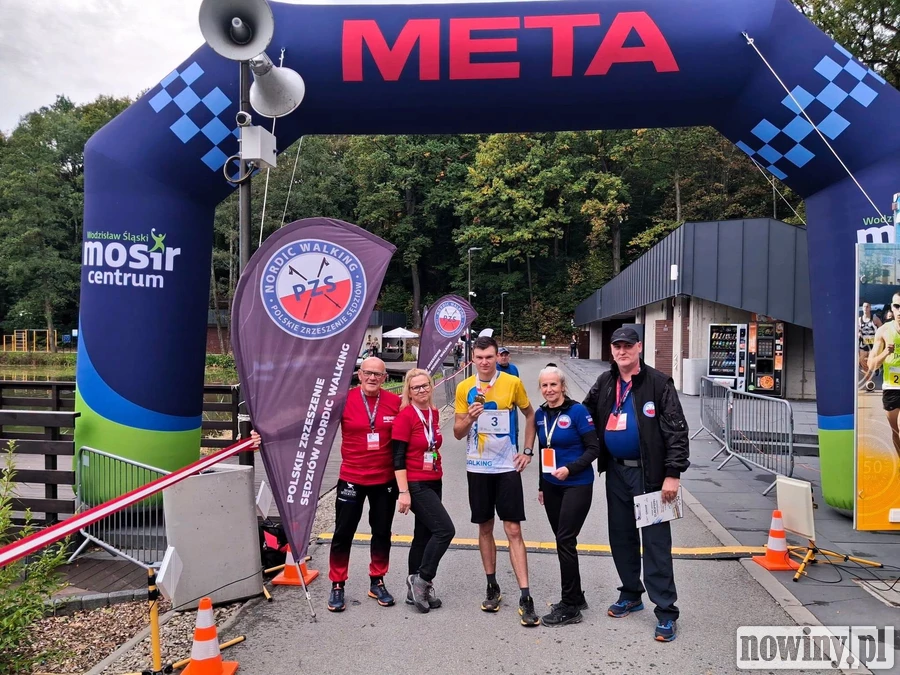 Daniel Romanowski pobił rekord świata w nordic walking na wodzisławskim Balatonie