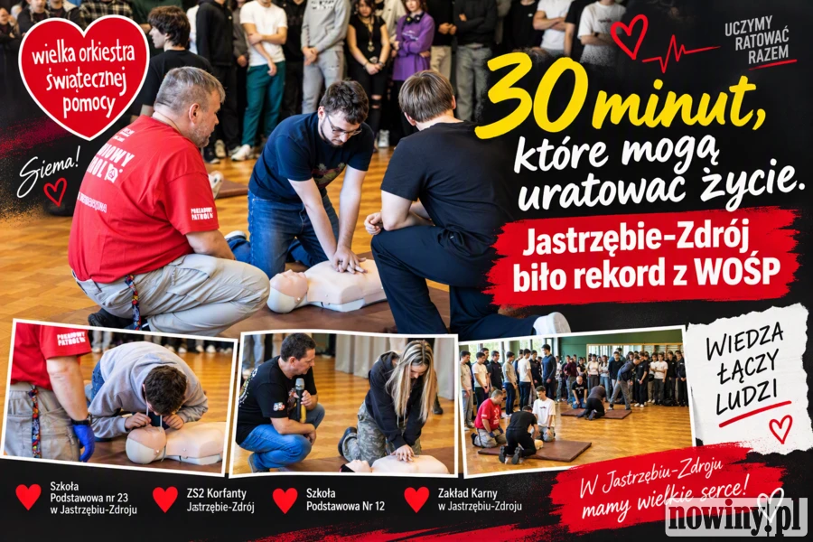 Jastrzębie biło rekord z WOŚP. Tu liczyła się umiejętność ratowania życia [ZDJĘCIA]