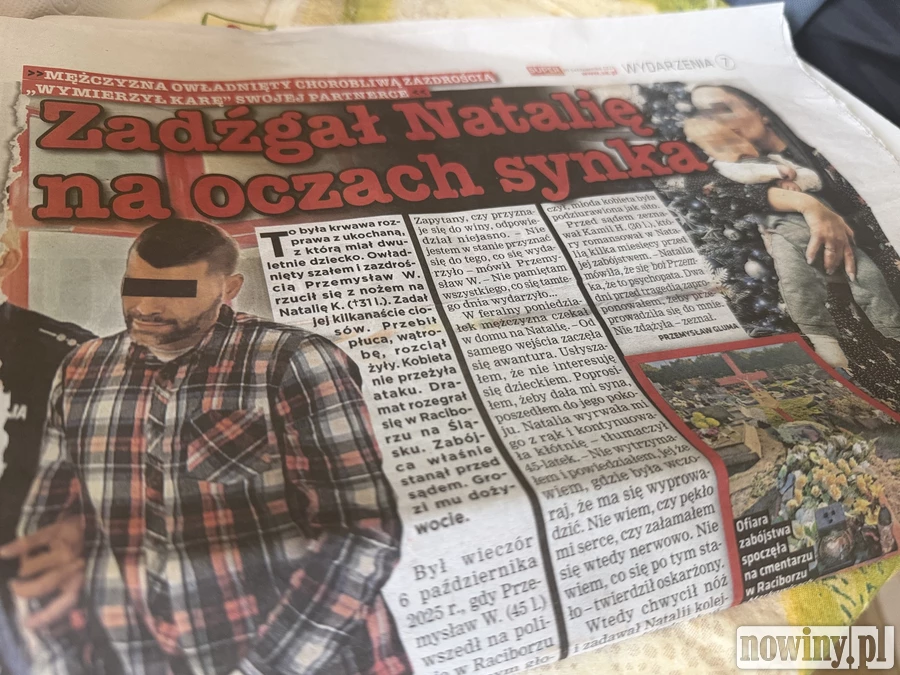 Krwawa rozprawa z ukochaną - pisze Super Express o dramacie w Raciborzu