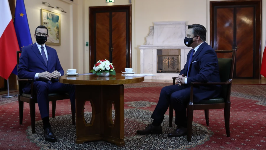 Premier Mateusz Morawiecki chce, żeby cała Polska była czerwoną strefą
