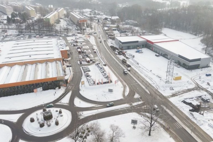 Trwa przebudowa skrzyżowania na Podhalańskiej