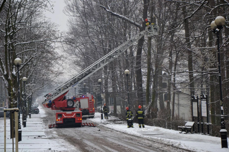 1 Maja częściowo zablokowana. Strażacy ścinali drzewo