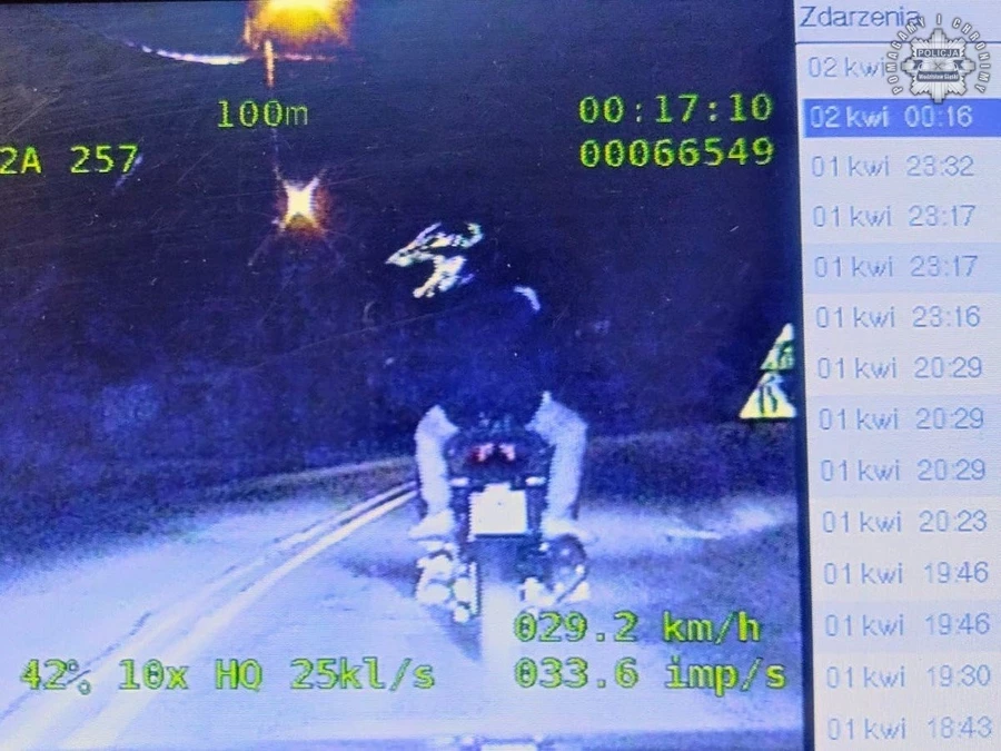 Wodzisław Śl.: 14-latek wiózł 11-latka na motocyklu. Ich rodzice myśleli, że chłopcy śpią